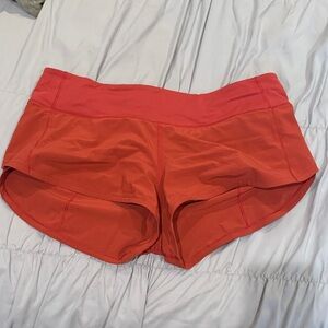 Lululemon Limited Edition Seawheeze Speed Shorts – Red, Size 8